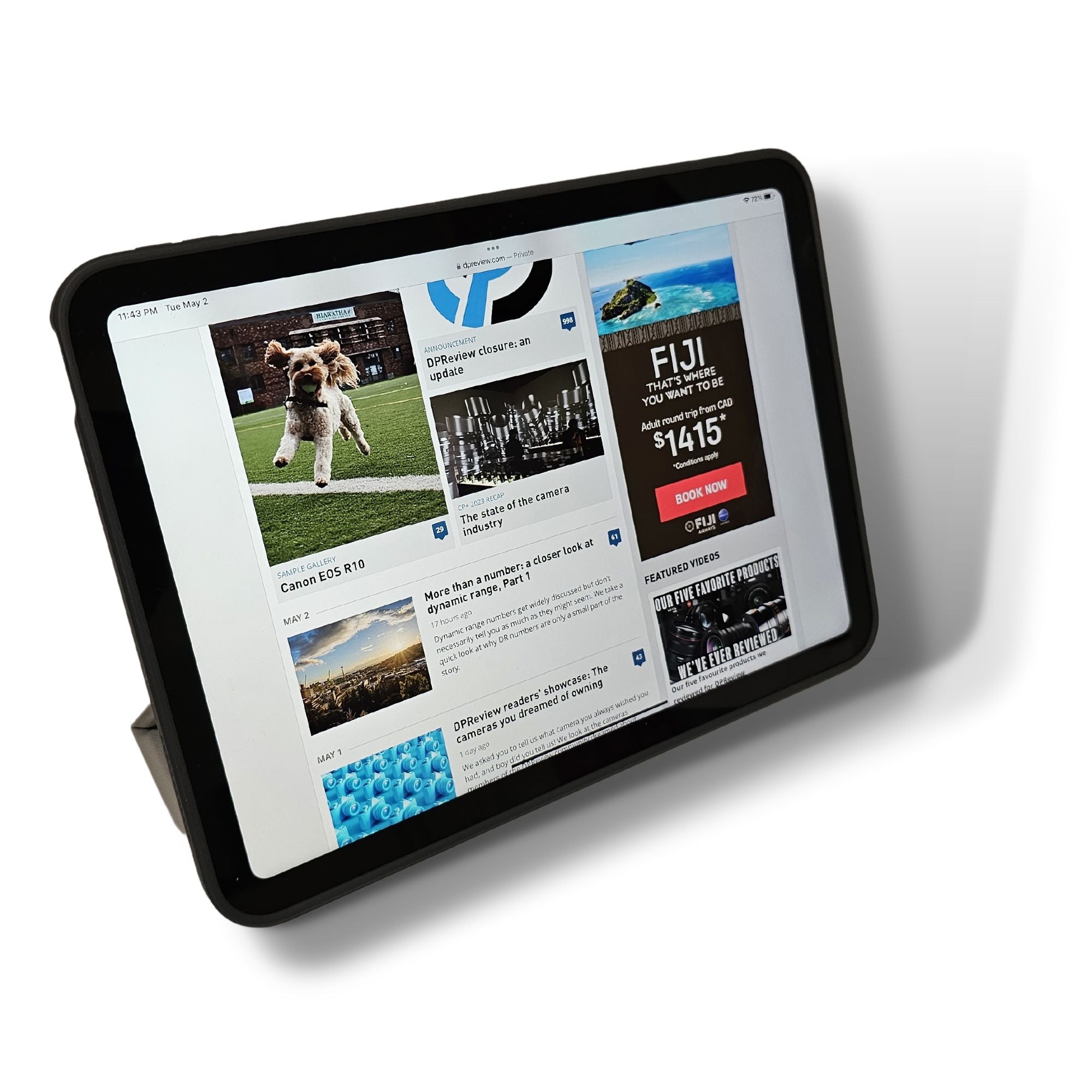 Magnetic iPad 10.9 Kickstand Case With Stylus Pencil