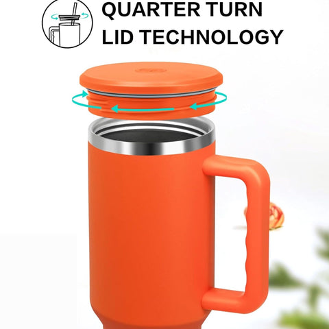 Precious1 40 oz Stainless Steel Tumbler: Ultimate Leak-Proof, Insulated Travel Mug