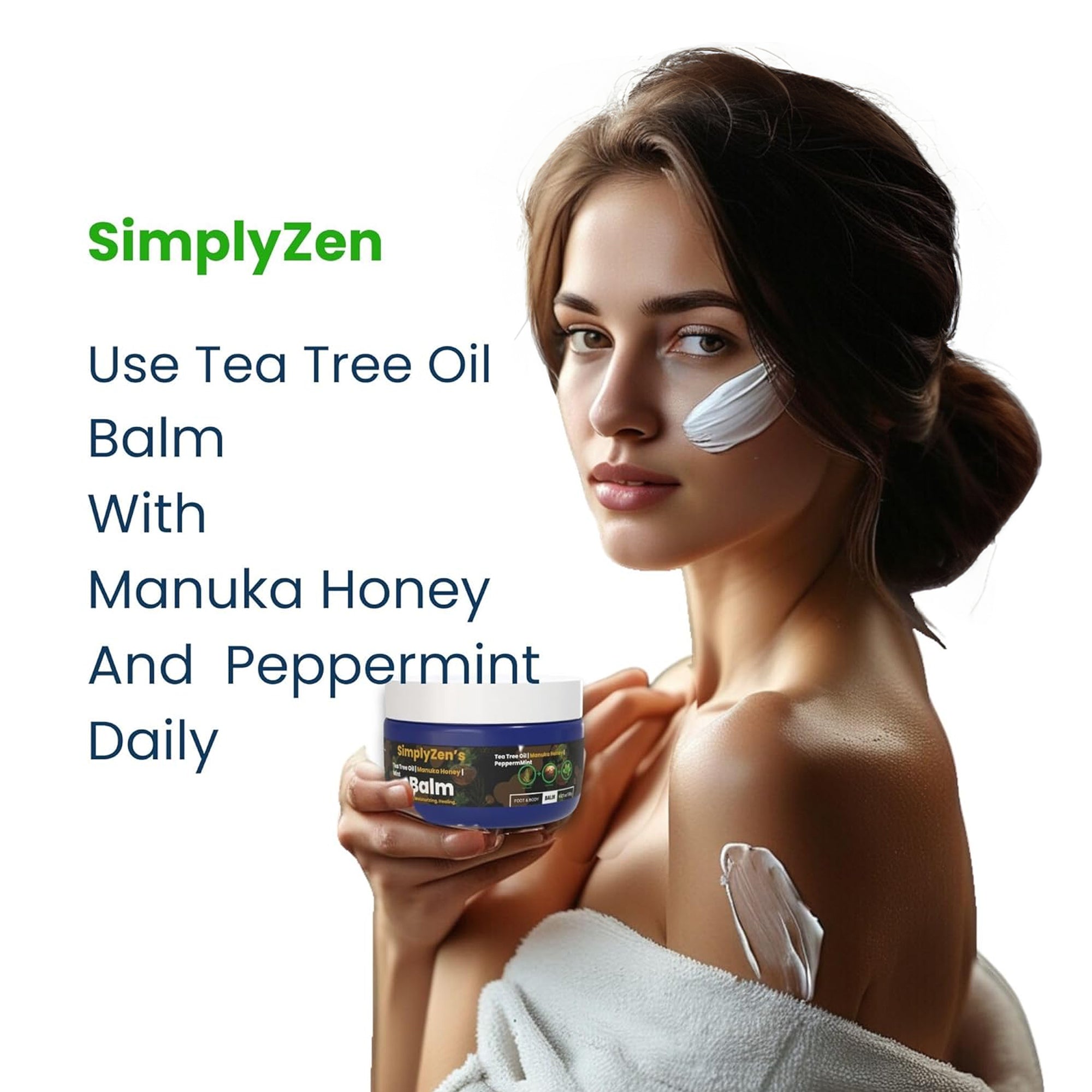 Tea Tree Oil Extra Strength Balm - With Manuka Honey and Peppermint