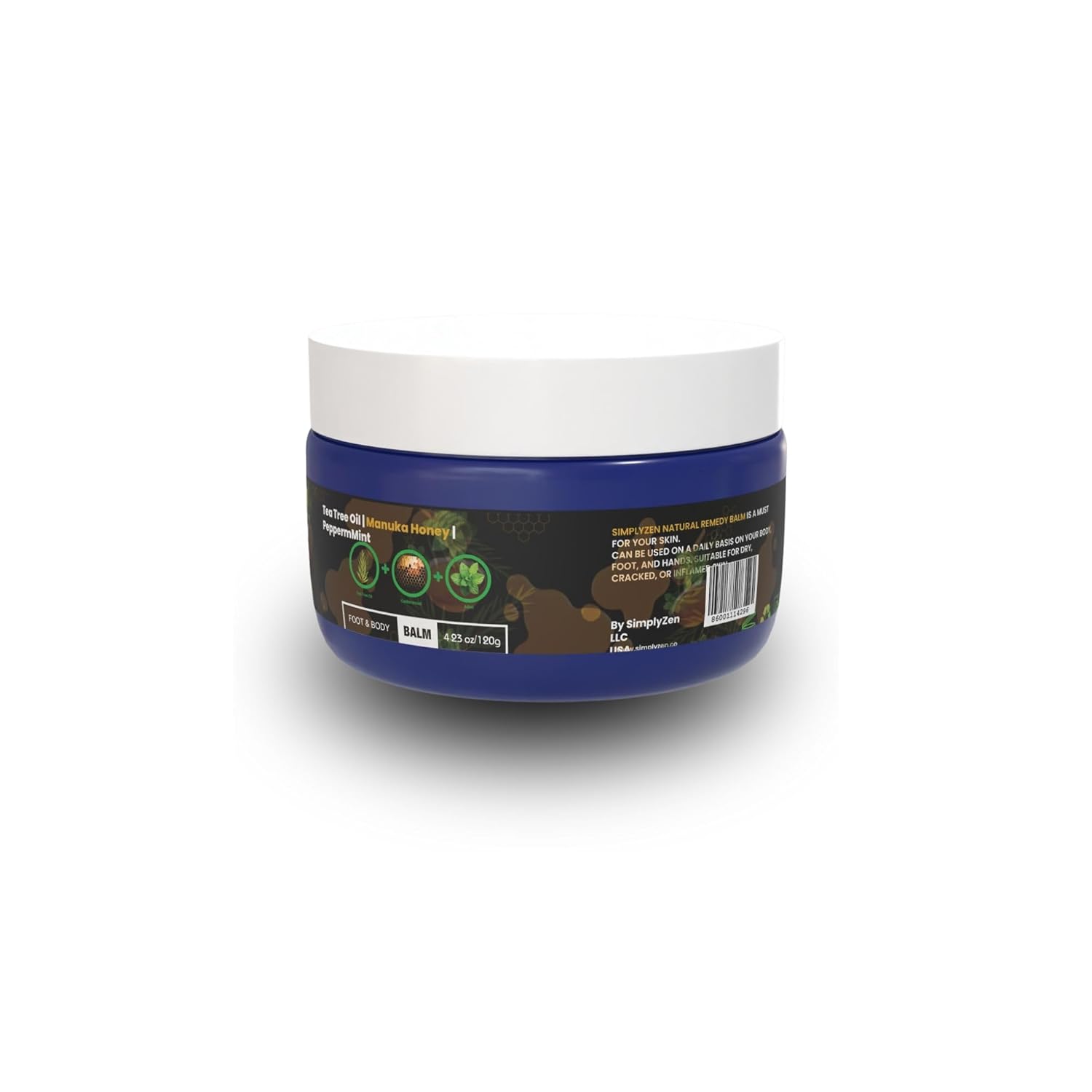 Tea Tree Oil Extra Strength Balm - With Manuka Honey and Peppermint