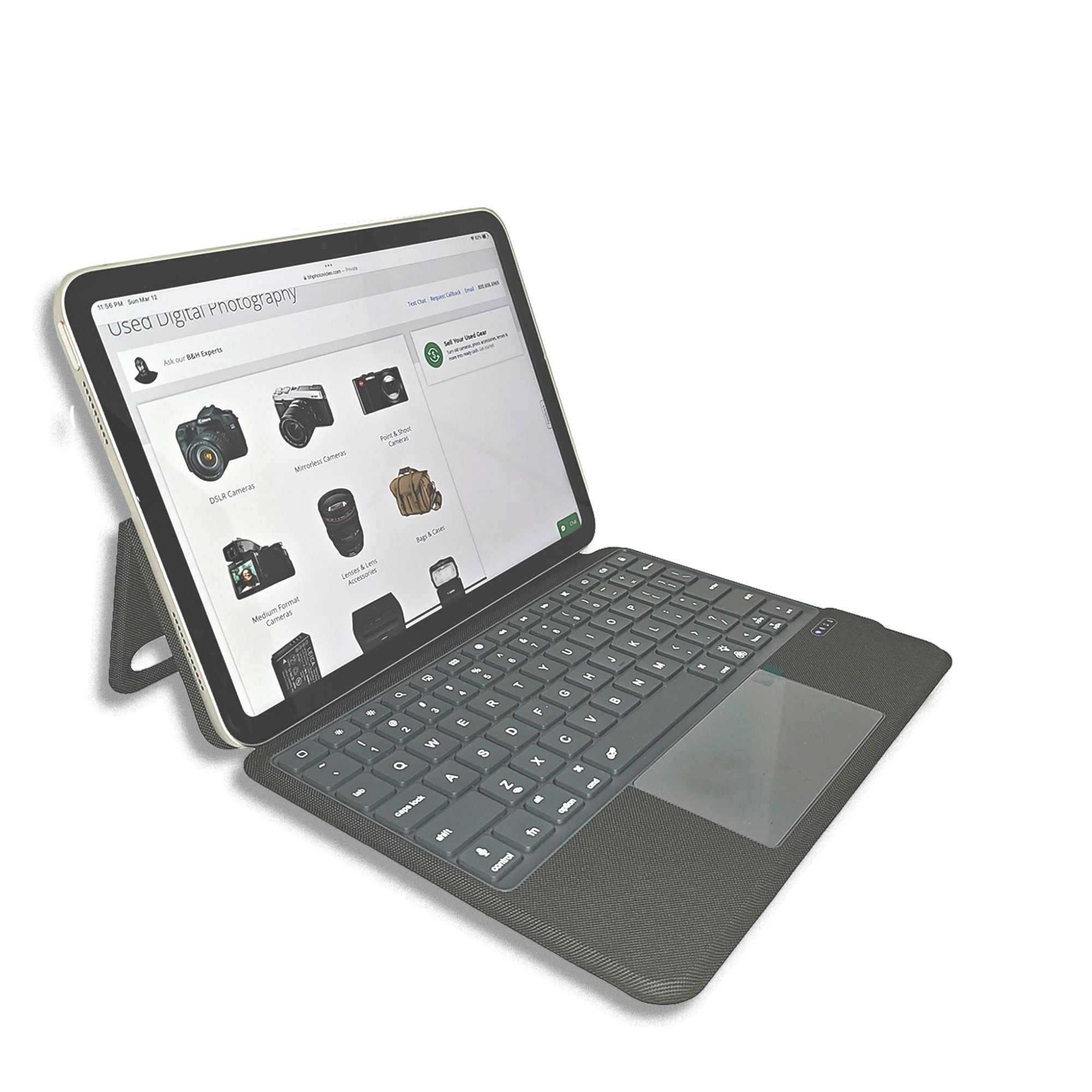 iPad 10.9" 2022 Touch Magnetic Bluetooth Keyboard Sleeve-Case