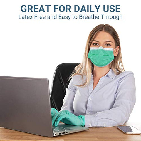 Black Face Mask Disposable Breathable Mouth Cover Black Breathable Masks For Daily Protection Air Pollution, Dust(50pcs)