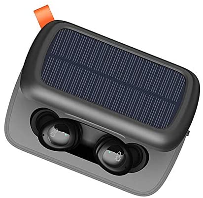 Sports Deep Bass Earbuds Solar Charging Bluetooth 5.0 Earbud