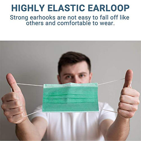 Black Face Mask Disposable Breathable Mouth Cover Black Breathable Masks For Daily Protection Air Pollution, Dust(50pcs)