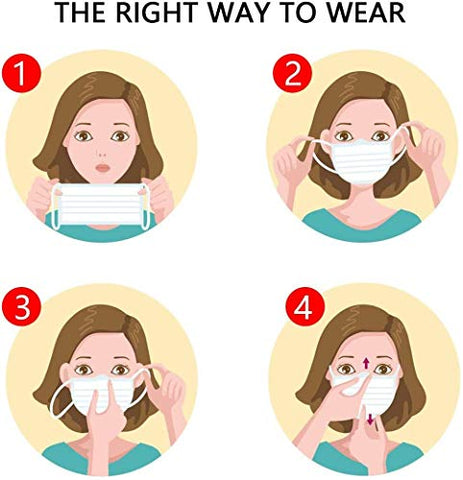 Black Face Mask Disposable Breathable Mouth Cover Black Breathable Masks For Daily Protection Air Pollution, Dust(50pcs)