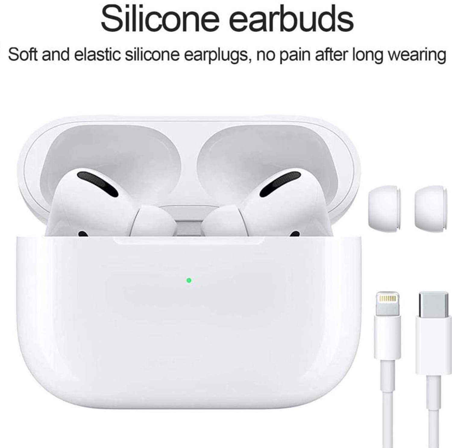 Wireless Earbuds, Bluetooth 5.0 Headphone, with 24h Charge Case, Touch Control