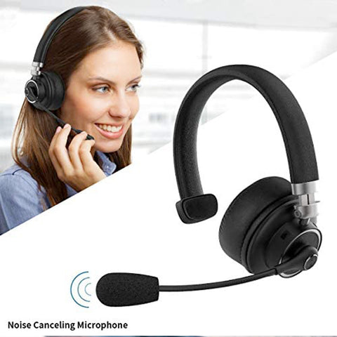 Trucker Bluetooth Headset with Microphone, 40 Hrs Wireless Headset