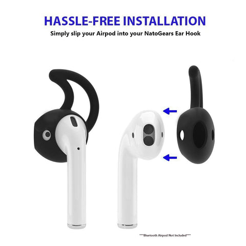 NatoGears Airpods Ear Hook - Airpod Covers Air Pods Ear Hooks 3 Pairs