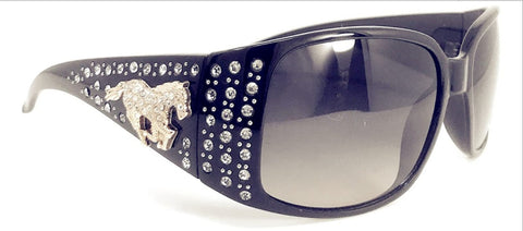 Hand Crafted Women's Sunglasses With Bling Rhinestone UV 400 PC Lens