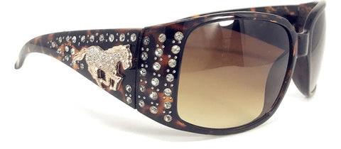 Hand Crafted Women's Sunglasses With Bling Rhinestone UV 400 PC Lens