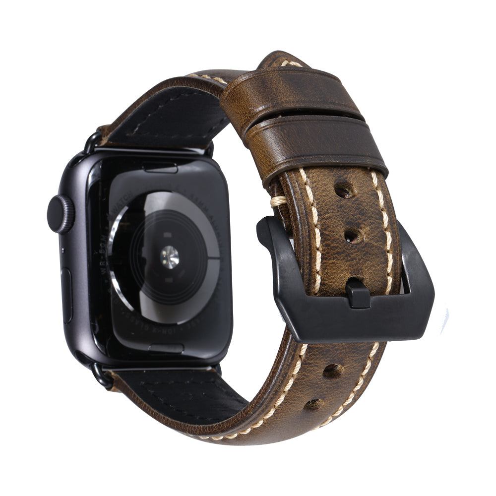 Leather Watch Bands For Apple Watch Series 1 to 7