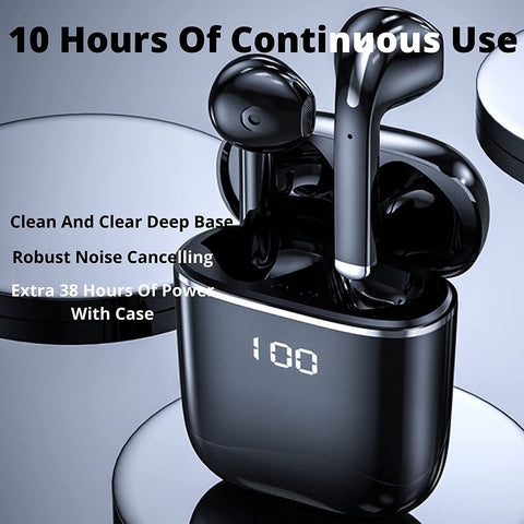 Bluetooth Earphones with 10 Hour Playtime Earbuds Bluetooth 5.0 with Heavy Clean Bass