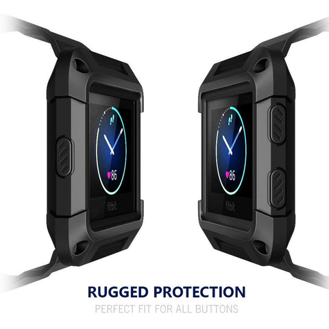 NatoGears Replacement Silicone Band and Case for Fitbit Blaze