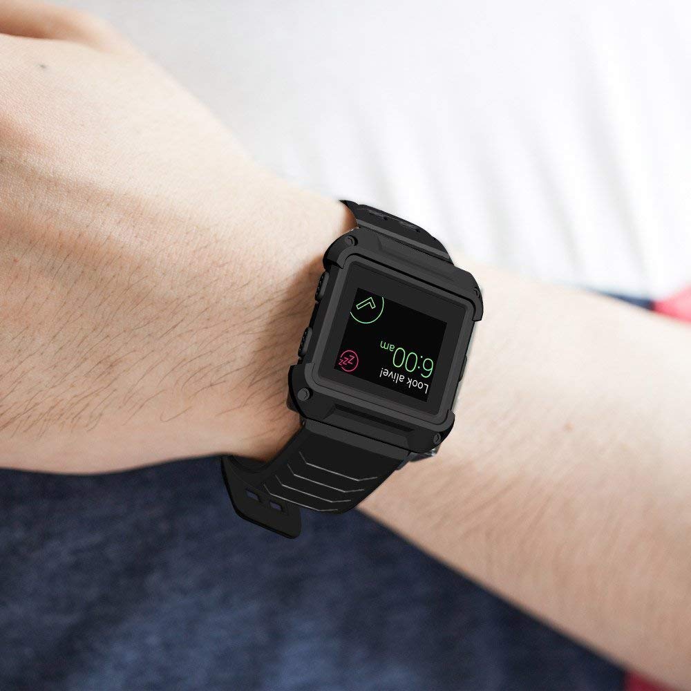 NatoGears Replacement Silicone Band and Case for Fitbit Blaze