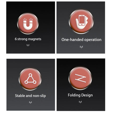 Natogears Magnetic Car Dashboard Phone Holder for All Smartphones