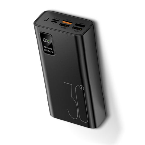 Portable Fast Charger 30000mAh Power Bank 4 USB External Battery LED Display