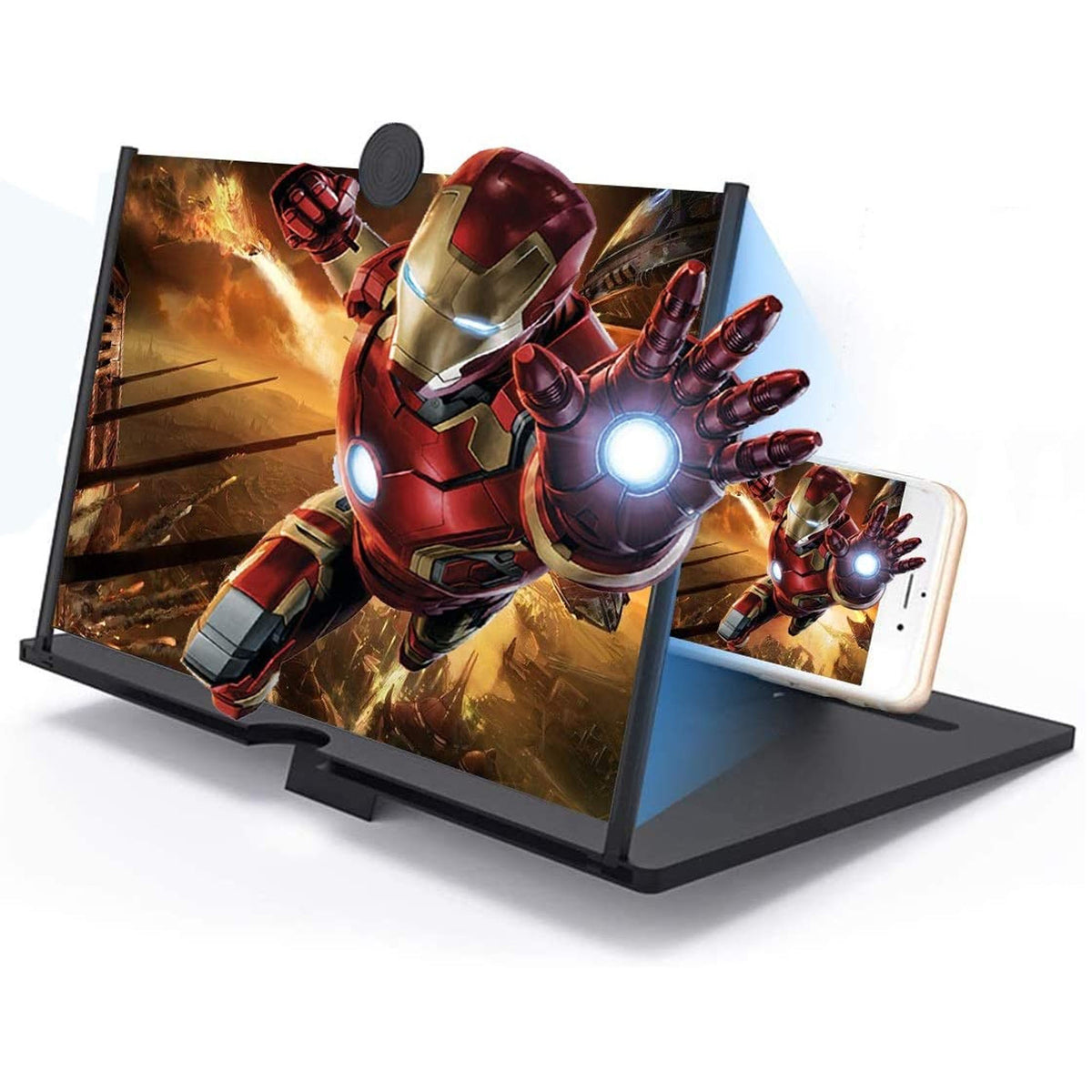 Screen Magnifier for Smartphone-Magnifying Projector Screen - Portable Universal Screen Amplifier for Video and Gaming Compatible with All Smartphones