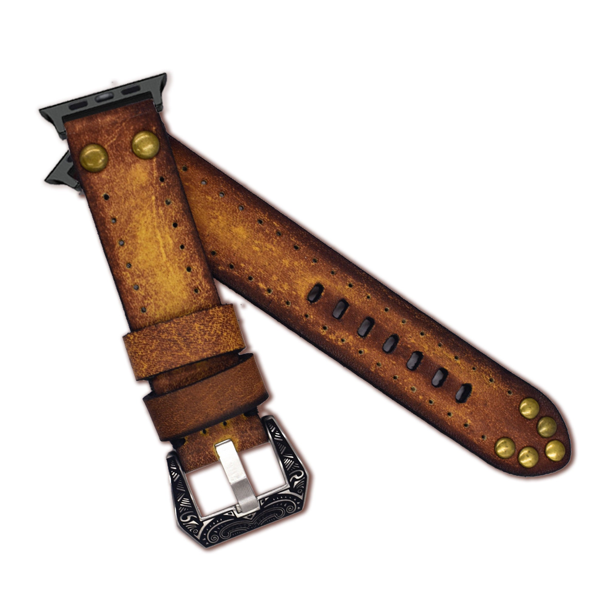 Handmade Vintage Leather Watch Band, Watch Strap, Crazy Cow Apple Watch Strap Apple Watch Band 42mm 44mm - Free Shipping!