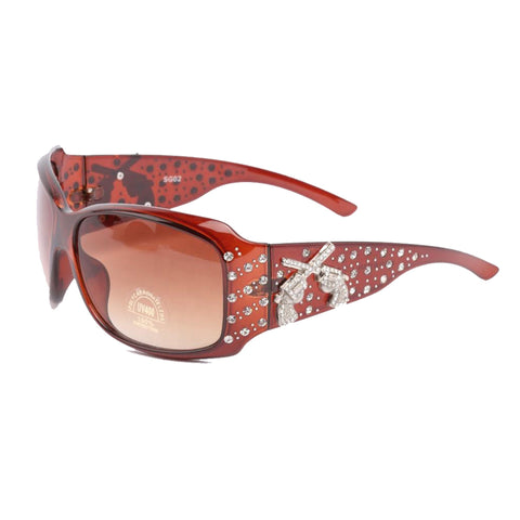 Hand Crafted Women's Sunglasses With Bling Rhinestone UV 400 PC Lens