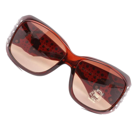Hand Crafted Women's Sunglasses With Bling Rhinestone UV 400 PC Lens
